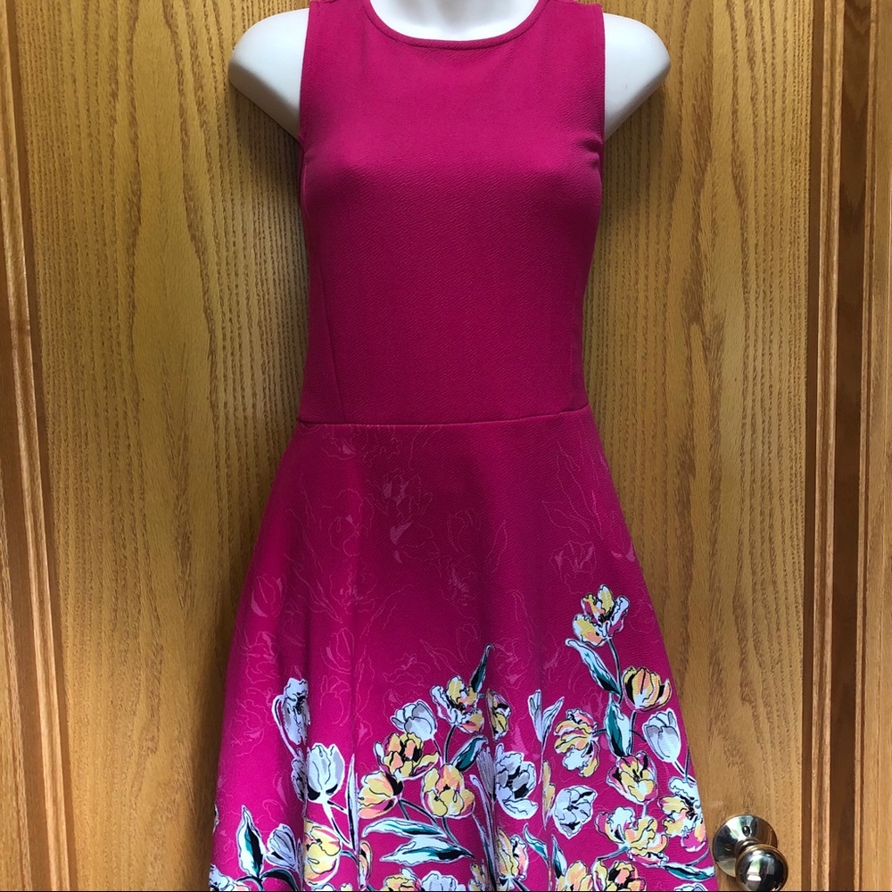 Apt. 9 hot pink floral dress